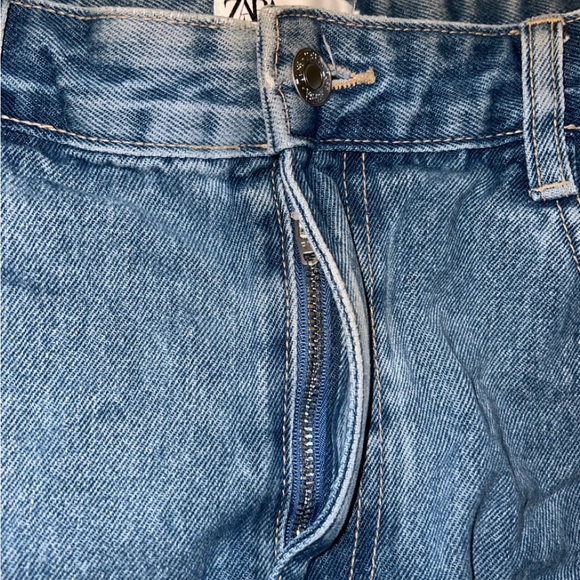 Zara denim mini cargo skirt - Picture 6 of 8